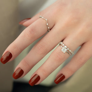 The Nelly Set With A Princess Moissanite