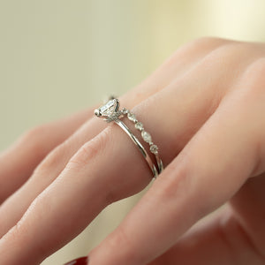 The Nelly Set With A Princess Moissanite