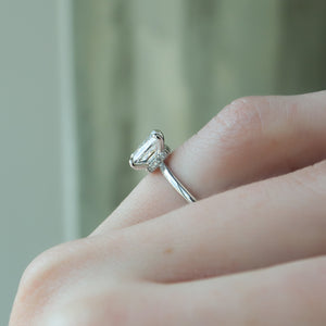 The Nelly Set With A 2 Carat Princess Lab Diamond