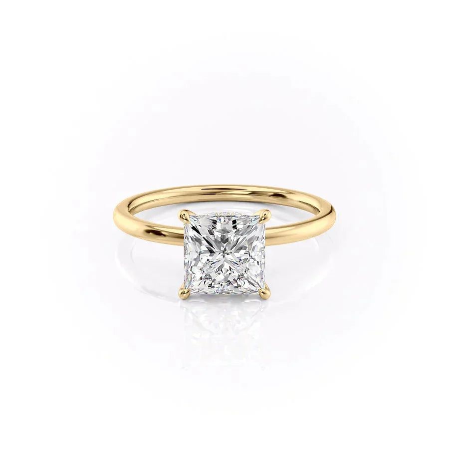 The Nelly Set With A 3 Carat Princess Lab Diamond