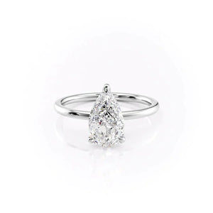 The Nelly Set With A 1.5 Carat Pear Lab Diamond
