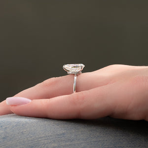 The Nelly Set With A 1 Carat Pear Lab Diamond