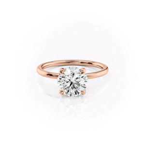 The Nelly Set With A 3 Carat Round Lab Diamond