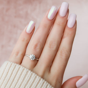 The Nelly Set With A 1.5 Carat Round Lab Diamond