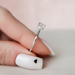The Nelly Set With A 1.5 Carat Round Lab Diamond