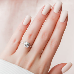 The Nelly Set With A 1.5 Carat Round Lab Diamond