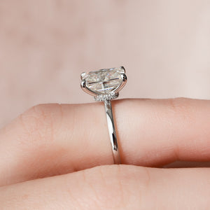 The Nelly Set With A 2.5 Carat Radiant Moissanite