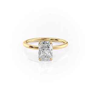 The Nelly Set With A 2.5 Carat Radiant Moissanite