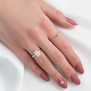 The Nelly Set With A Radiant Moissanite