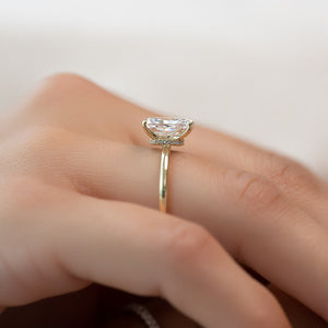 The Nelly Set With A 2 Carat Radiant Lab Diamond