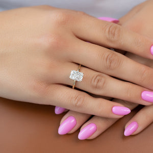 The Nelly Set With A Radiant Moissanite