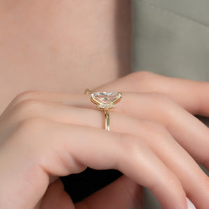 The Nelly Set With A Radiant Moissanite