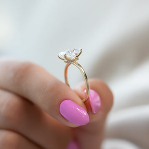 The Nelly Set With A Radiant Moissanite