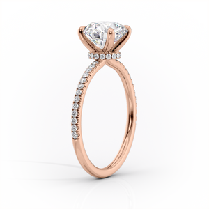 The Pave Nelly Set With A 1 Carat Marquise Lab Diamond