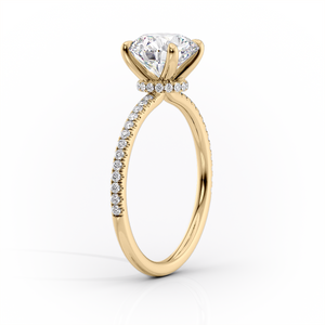 The Pave Nelly Set With A 1 Carat Marquise Lab Diamond