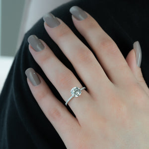 The Pave Nelly Set With A 2.5 Carat Round Lab Diamond