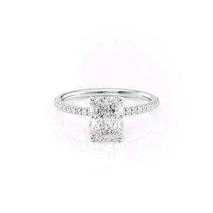 The Pave Nelly Set With A 3 Carat Radiant Lab Diamond
