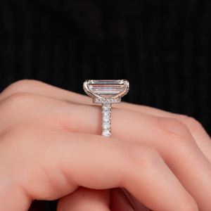 The Pave Nelly Set With A 2 Carat Radiant Lab Diamond