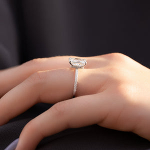 The Pave Nelly Set With A 2 Carat Radiant Lab Diamond