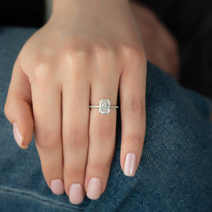The Pave Nelly Set With A 2 Carat Radiant Lab Diamond
