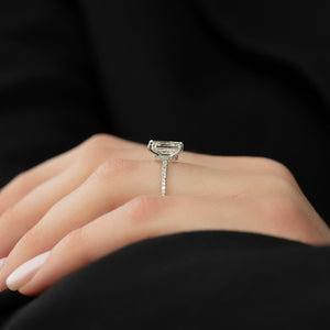 The Pave Nelly Set With A 2 Carat Radiant Lab Diamond