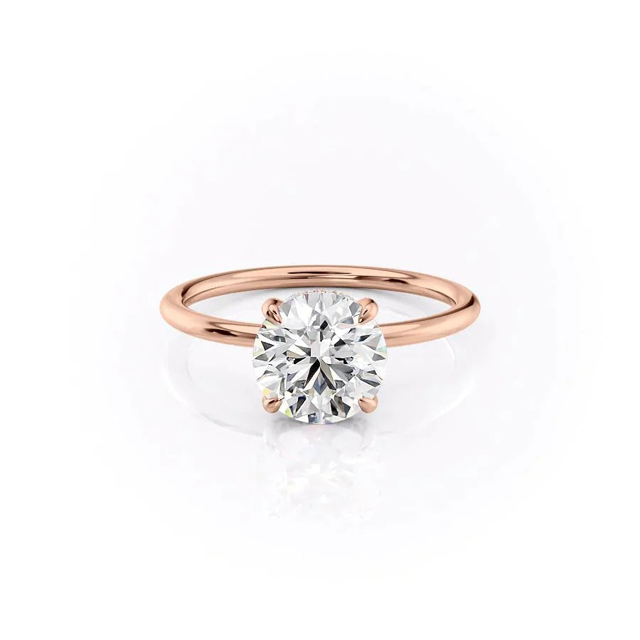The Crown Kamellie Set With A 2 Carat Round Lab Diamond