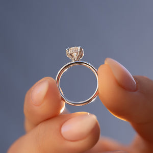 The Pave Crown Kamellie Set With A 2 Carat Round Lab Diamond