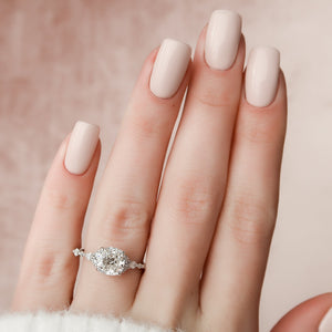 The Kristen Set With A Cushion Moissanite