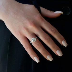 The Kristen Set With A Cushion Moissanite