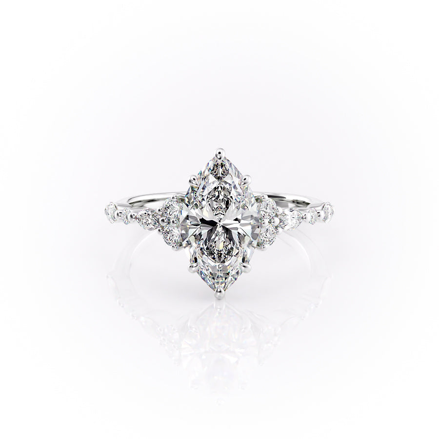 The Kristen Set With A 1 Carat Marquise Lab Diamond