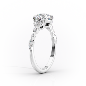 The Kristen Set With A Marquise Moissanite
