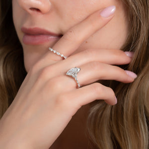 The Kristen Set With A 1 Carat Marquise Lab Diamond