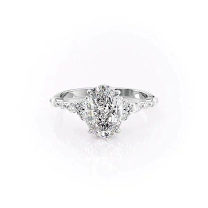 The Kristen Set With A 3 Carat Oval Lab Diamond