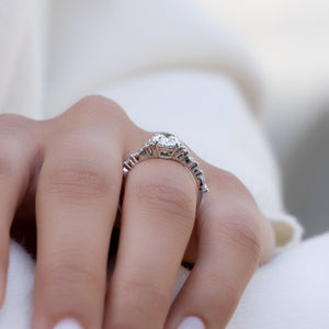 The Kristen Set With A Oval Moissanite