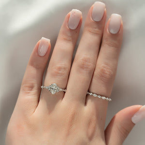 The Kristen Set With A 2 Carat Oval Lab Diamond