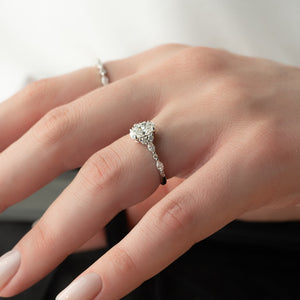 The Kristen Set With A 2 Carat Oval Lab Diamond