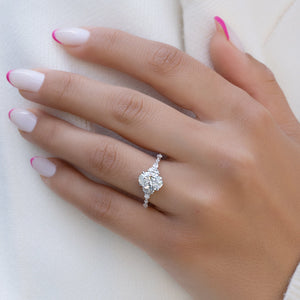The Kristen Set With A 2 Carat Oval Lab Diamond