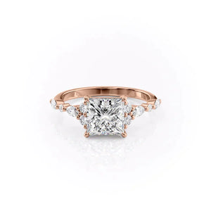 The Kristen Set With A 2 Carat Princess Lab Diamond
