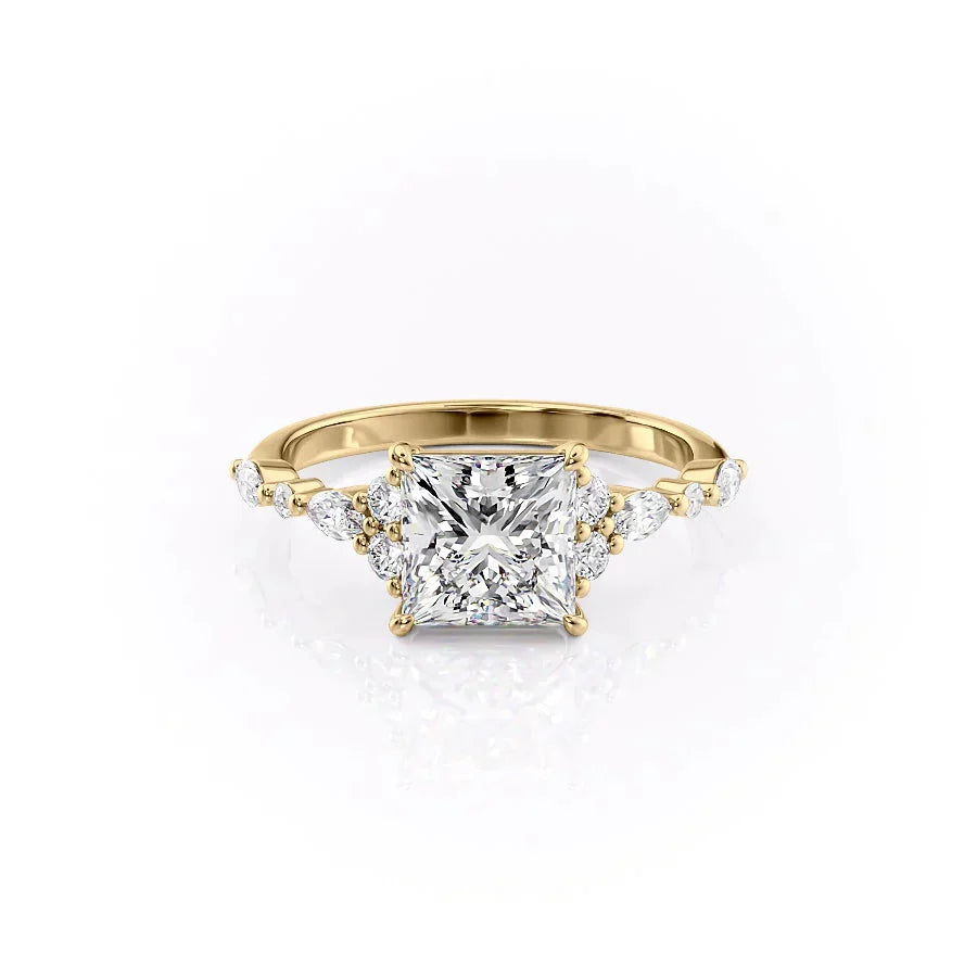 The Kristen Set With A 1 Carat Princess Lab Diamond