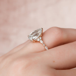 The Kristen Set With A 3 Carat Pear Lab Diamond