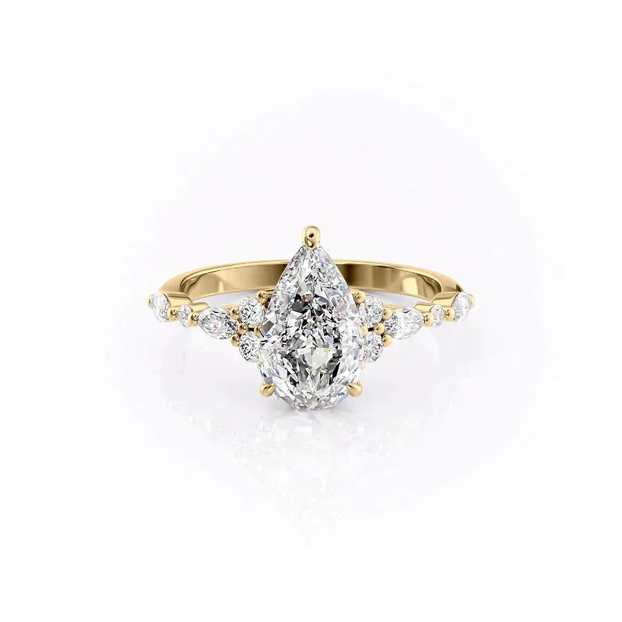The Kristen Set With A 1 Carat Pear Lab Diamond