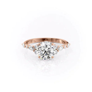 The Kristen Set With A 2.5 Carat Round Lab Diamond