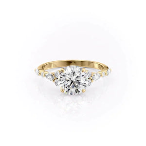 The Kristen Set With A 1.5 Carat Round Lab Diamond