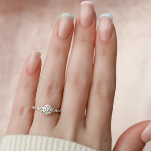 The Kristen Set With A 3 Carat Round Lab Diamond