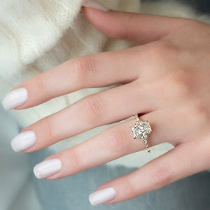 The Kristen Set With A 2.5 Carat Radiant Lab Diamond