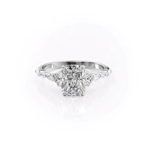The Kristen Set With A 2 Carat Radiant Lab Diamond