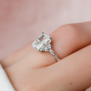 The Kristen Set With A 2 Carat Radiant Lab Diamond