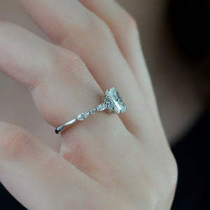 The Kristen Set With A 2 Carat Radiant Lab Diamond