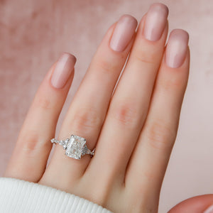 The Kristen Set With A 2 Carat Radiant Lab Diamond