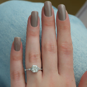 The Kristen Set With A 2 Carat Radiant Lab Diamond